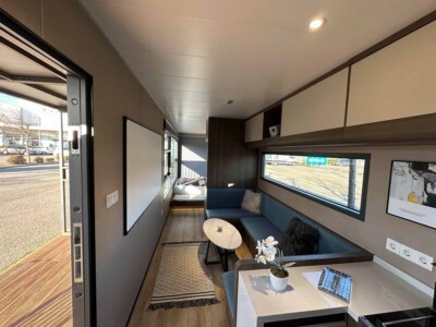 Mobilház - Infinity Cube - Konténerház nappali